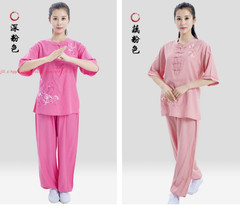 Summer Women’s Tai Chi Suit Kung Fu Costum Morning Exercise Uniform martial arts