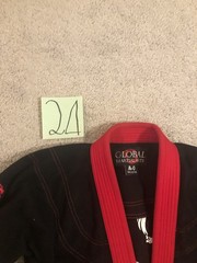 Global Martial Arts Brazilian Jiu Jitsu Size A0 Black Top Only Sports