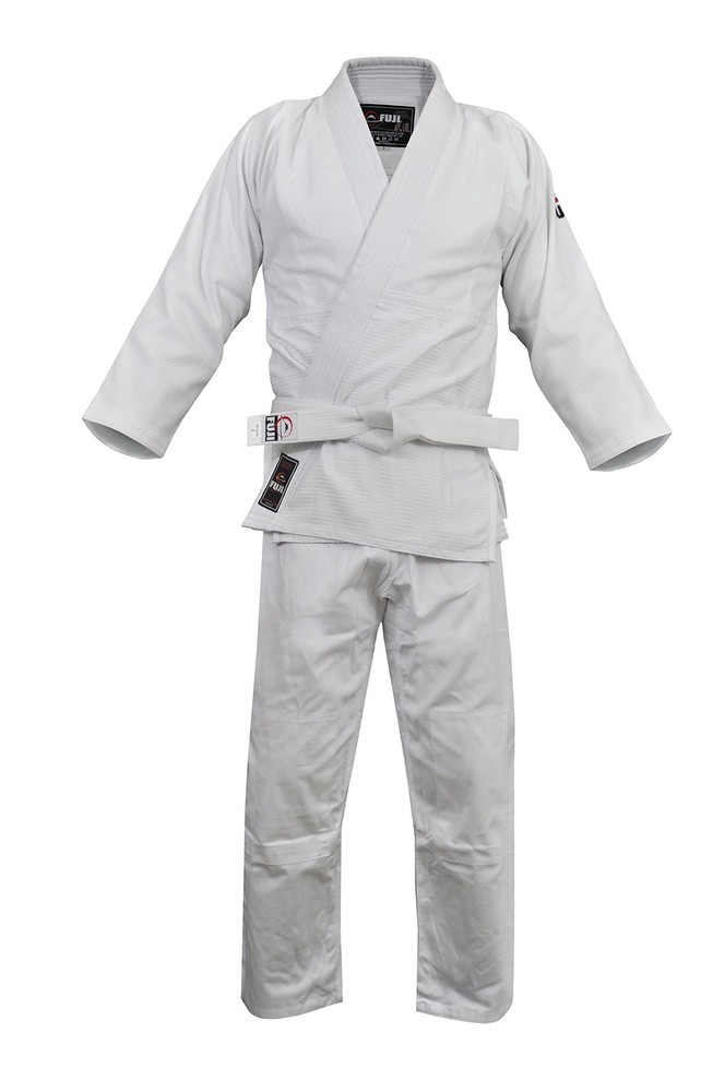 FUJI Single Weave Judo, Belt Not Included Gi Uniform – Kids & Adults 1, White