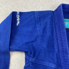 Koral Fight Co BJJ Gi Jacket Size M2 Blue Heavyweight Performance Utility Cotton