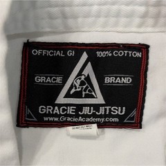 Gracie Jiu-Jitsu Official Gi 100% Cotton White 1/140 Jiu-Jitsu Uniform w/ Belt