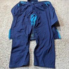 Sanabul BJJ Jiu Jitsu Gi Uniform Set Mens A3 Blue Kimono Jacket Pants