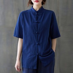 Women’s Retro Linen Shirts Pants Tai Chi Sets Blouse Martial Arts Kung Fu Suits