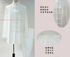 Men Women Milk silks Tai chi Uniforms Wushu Martial arts Kung fu Wing Chun Suit