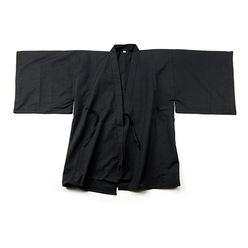 IAIDO broad SLEEVE Black GI large sleeves Tetron jacket japanese kimono top gi