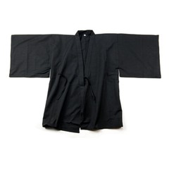 IAIDO broad SLEEVE Black GI large sleeves Tetron jacket japanese kimono top gi