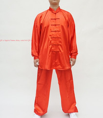 Unisex Adult Chinese Traditional Tai Chi Uniform Satin Kung Fu martial arts Suit