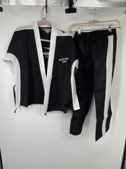 Century Youth Championship Martial Arts Uniform Gi Set Size 1 Black White