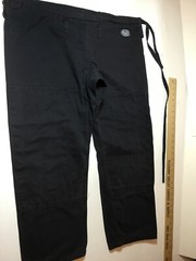 Black Extra Heavyweight Cotton Karate Martial Arts Gi size #A2 Jacket & Pant