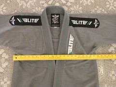 Elite Sports BJJ Gi Top A2 Gray Brazilian Jiu Jitsu MMA Combat Adult Retro 🥋