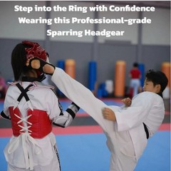 Taekwondo Sparring Head Guard, Competition Protection Headgear for Taekwondo,…