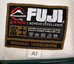Fuji Gi Top Jacket Pants Belt Kimono Adult Sz A1 White Judo BJJ MMA Heavyweight