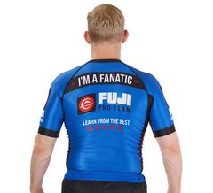 Fuji BJJ Fanatics MMA BJJ Jiu Jitsu ShortSleeve ShortSleeve SS Rashguard – Blue