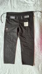 Kitsune BJJ Gi Pants A1L Black Ripstop MMA Grappling Jiu Jitsu 27×38
