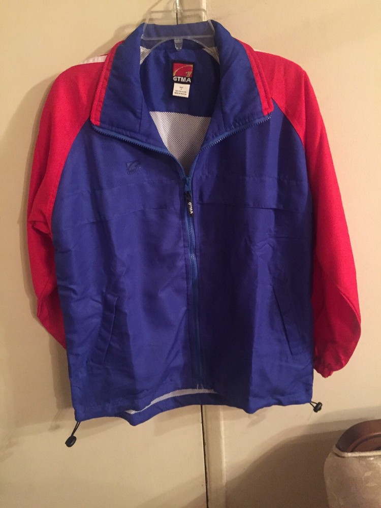 GTMA Golden Tiger Royal Blue New Waterproof Rain Jacket Size 0 Small