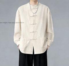 Summer Men’s Tang Suit Traditional Kung Fu Tai Chi Shirt and Pants Uniform Sets