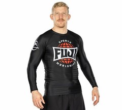 Fuji Retro MMA BJJ Jiu Jitsu LongSleeve Long Sleeve LS Rashguard – Black Red