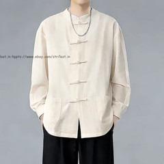 Summer Men’s Tang Suit Traditional Kung Fu Tai Chi Shirt and Pants Uniform Sets