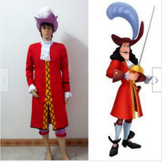 Peter Pan Captain Hook Cosplay Costume Adult Men Outfit Custom Made]
