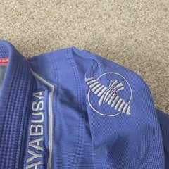 Hayabusa Jiu Jitsu Gi Jacket Kimono Top Adult A3 Blue 350GSM Pearl Weave Cotton