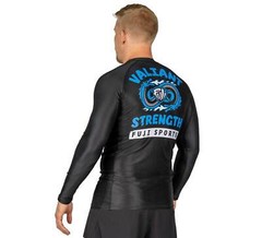Fuji Valiant Strength MMA BJJ LongSleeve Long Sleeve LS Rashguard – Black/Blue