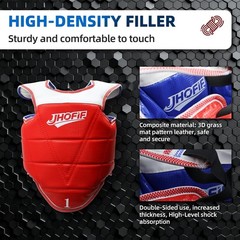 Martial Arts Chest Guards – Boxing Body Protector, Reversible Taekwondo Sparr…