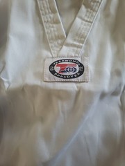 TAEKWONDO Martial Arts Karate Gi White Traditional Set Size 000 EXCELLENT COND