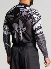 Fuji MMA BJJ Jiu Jitsu Long Sleeve LS Rashguard Rash Guard – Musashi Black/White