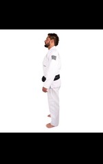 Pura Fibra Kids BJJ Gi Brazilian Jiu Jitsu Uniform Youth M000-M5 Blue Black Whit