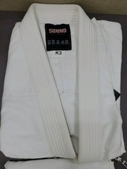 New SUMMO Brazilian Jiu Jitsu Gl Shirt/Pant Basic White Sz K3