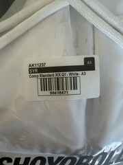 Shoyoroll Comp Standard White Q1 XIX *BRAND NEW* Albino Preto Jiu Jitsu Kimono