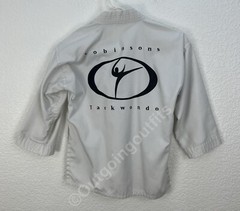 Tiger Claw White Light Weight Robinson’s Taekwondo Kid’s Uniform 2 Piece Sz 000