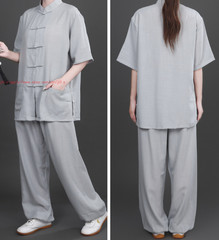 Chinese Tai Chi Uniforms Kung Fu Clothing Unisex Cotton Linen martial arts Suit