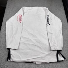 Gameness Gi/Kimono Jacket Adult A0 White BJJ Jiu Jitsu MMA (Jacket Only )