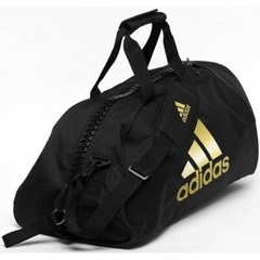 ADIDAS „2 IN 1” BAG -Black with Gold Logo