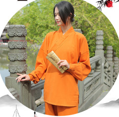 Linen Unisex Shaolin Wudang Taoist Robe Tai chi Uniform Martial arts Kung fu Set