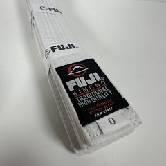 Fuji Kimono Jiu Jitsu Belt White 0 Fuji Premium Cotton Blend