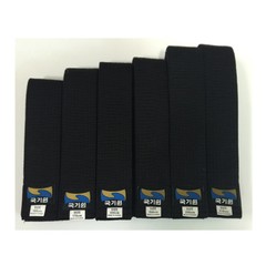 Kukkiwon Official Single Wrap Black Belt Sashes Martial Arts Taekwondo Karate
