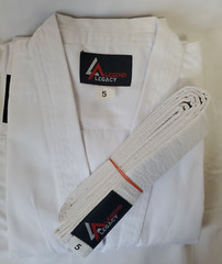 Legend Legacy Jiu Jitsu GIS, Brazilian BJJ Kimono with Free Belt White Size 5