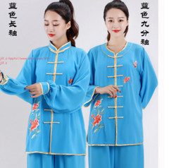 Women’s Cotton Linen Flower Tai Chi Uniform Suit Martial Arts Wing Chun Clothing