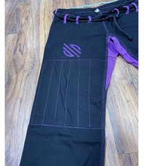 Sanabul W3 Brazilian Jiu Jitsu BJJ Gi Set Black Purple Women Training Uniform