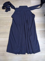 Japanese Kendo Hakama Pants Kimono Length 34.6in Traditional Uniform