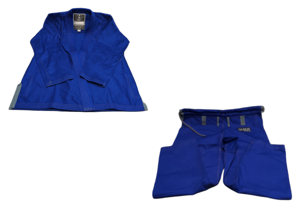 Uprising MMA Brazilian Jiu Jitsu Blue Kimono Gi Top and Bottom Uniform – Size A2