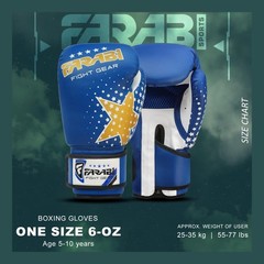 Farai Kids Boxing Gloves 6-oz Kickboxing Muay Thai Training MMA Sparring Glov…