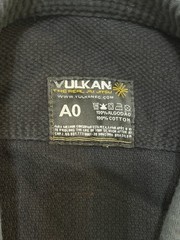 Mens Vulkan The Real Jiu Jitsu Black Top Pro A0 Fight Wear Cotton Jacket & Pants