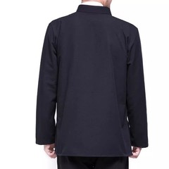 Mens Traditional Chinese Tang Suit Coat Kung Fu Wingchun Uniform Sportswear Tops