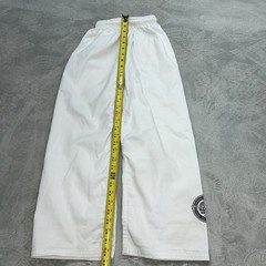 Size 150 (US 12) TECH MMA Martial Arts TAEKWONDO PANTS Kids White Youth