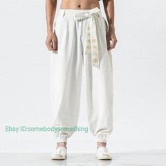 Kung Fu Tai Pants Bloomers Wushu Martial Arts Wing Chun Clothing Training Linen