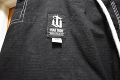 War Tribe SPARTAN LIVE FREE Jiu-Jitsu Set Jacket & Pants Black A1 martial arts