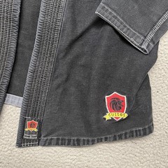 Custos Athletic Gi Set Adult A2 Black Jiu Jitsu Ripstop MMA Grappling *No Belt